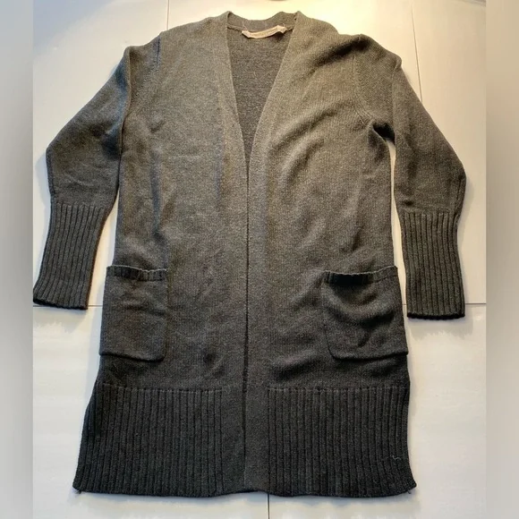 Athleta  Passage Open front cardigan  Gray  Large NWOT - Picture 2 of 13